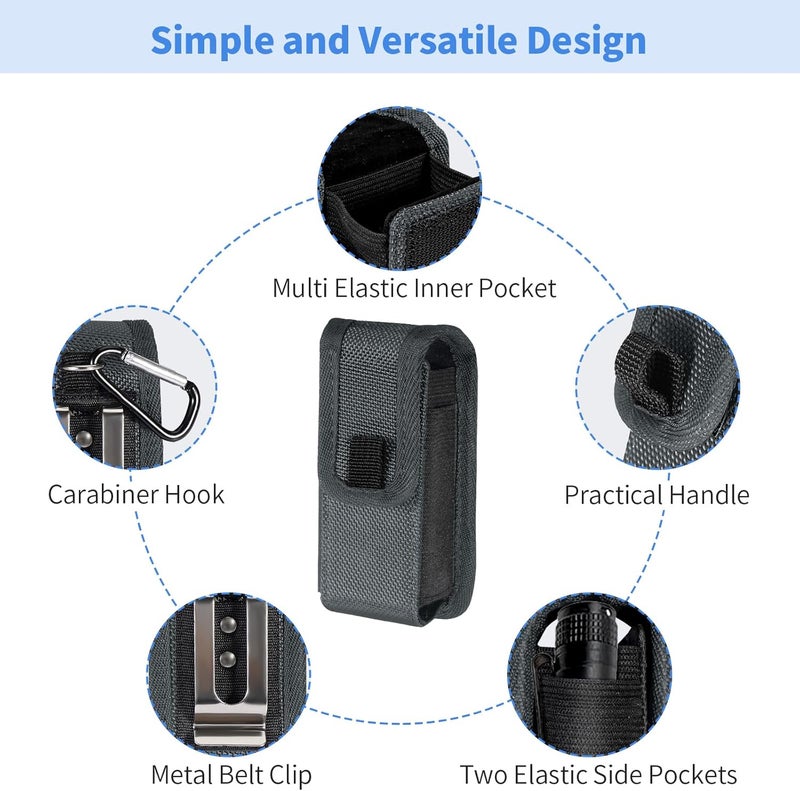 KENOBEE Multitool Sheath EDC Pouch Compatible with Leatherman Wave Plus Wingman Surge Rebar, Multi-Purpose Belt Clip Tool Holder Bag, Utility Tactical Waist Pack Camping Hiking Pocket Organizer Case - Image 5